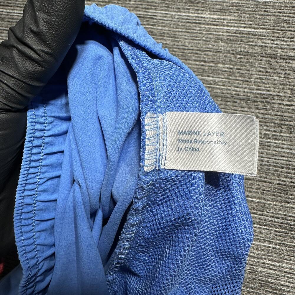 Marine Layer Blue Swim Board Shorts - Picture 12 of 16